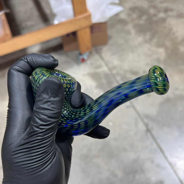 Snake Skin Sherlock Pipe 3 Glass Pipe Firekist Glass   