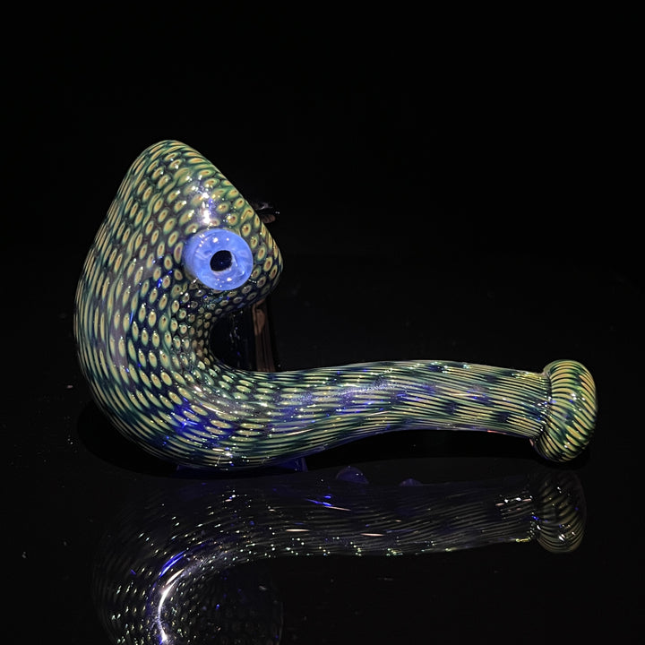 Snake Skin Sherlock Pipe 3 Glass Pipe Firekist Glass   