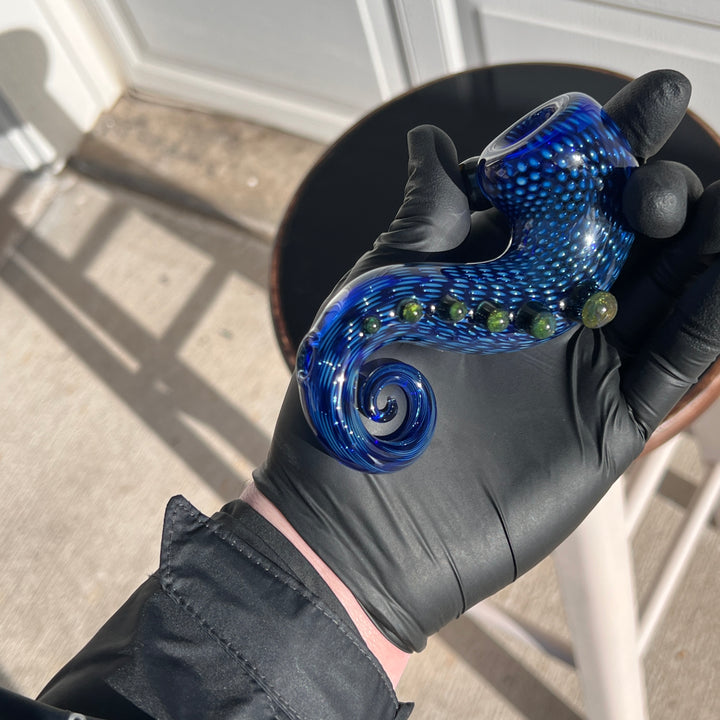 Snake Skin Curl Lock Pipe Glass Pipe Firekist Glass   