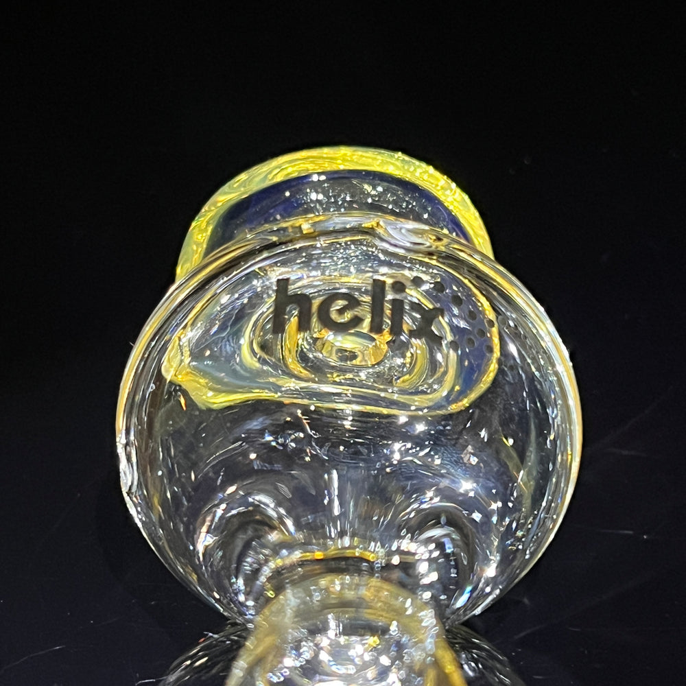 Mini Classic Helix Fume Glass Pipe American Helix Black  