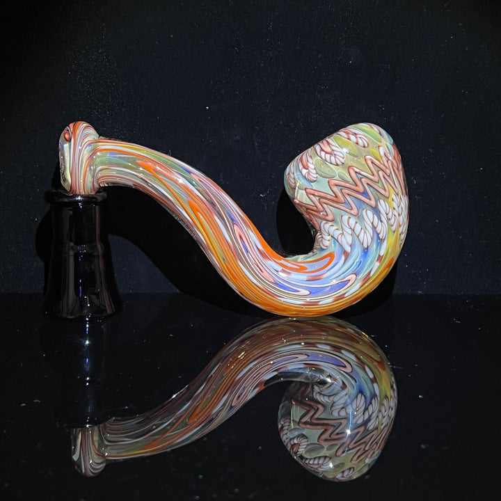 Half Pounder Inside Out Sherlock 1 Glass Pipe Firekist Glass   