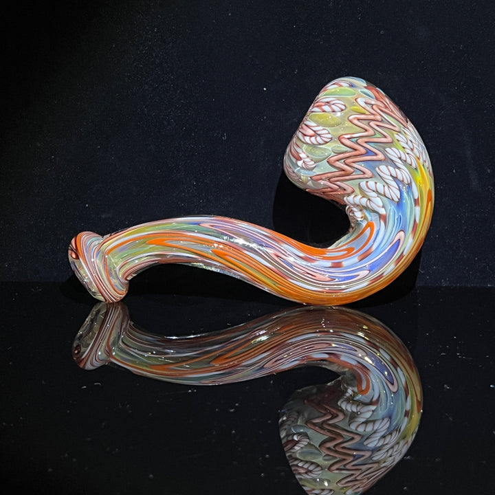 Half Pounder Inside Out Sherlock 1 Glass Pipe Firekist Glass   