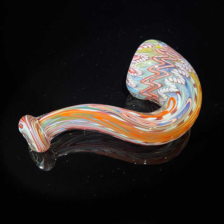 Half Pounder Inside Out Sherlock 1 Glass Pipe Firekist Glass   