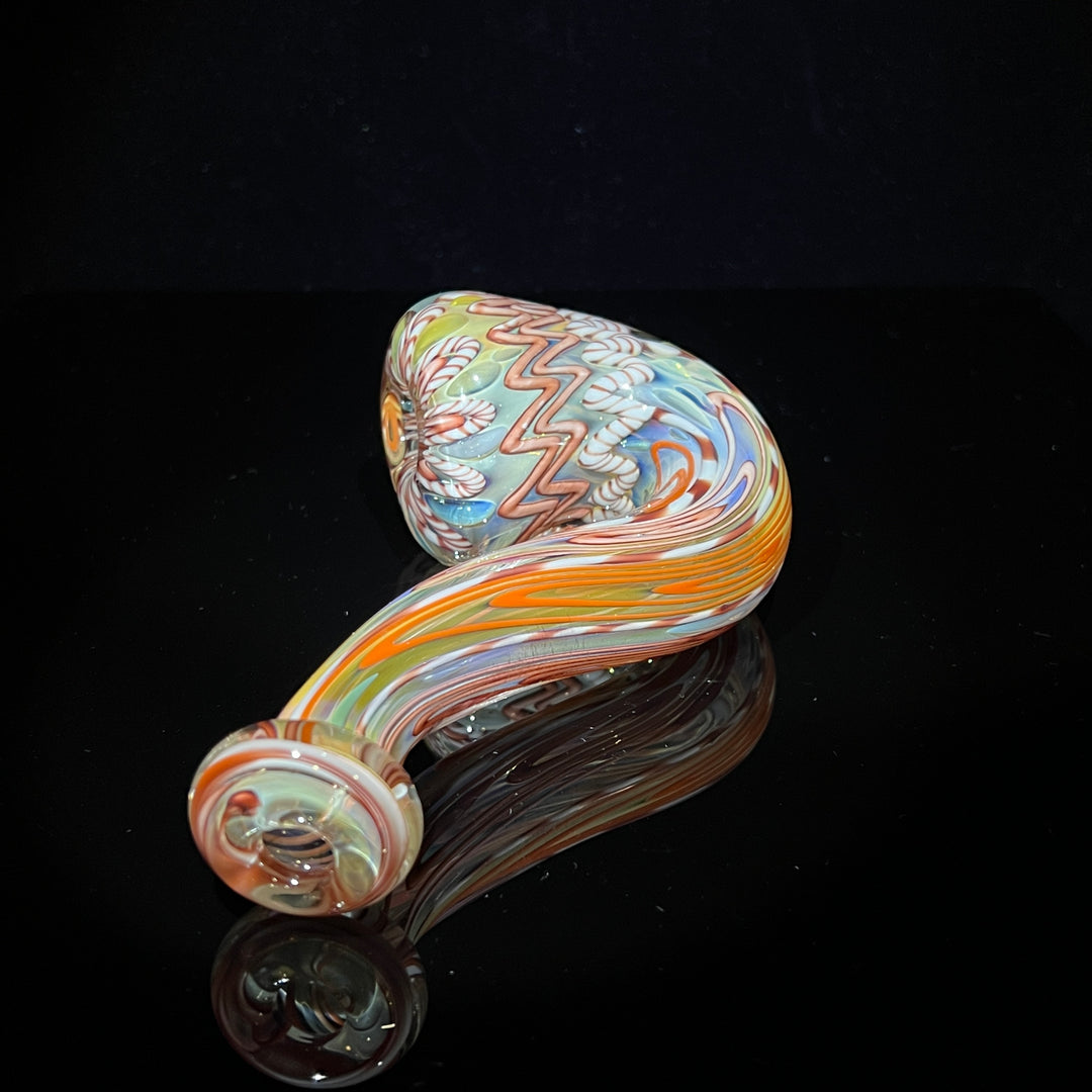 Half Pounder Inside Out Sherlock 1 Glass Pipe Firekist Glass   