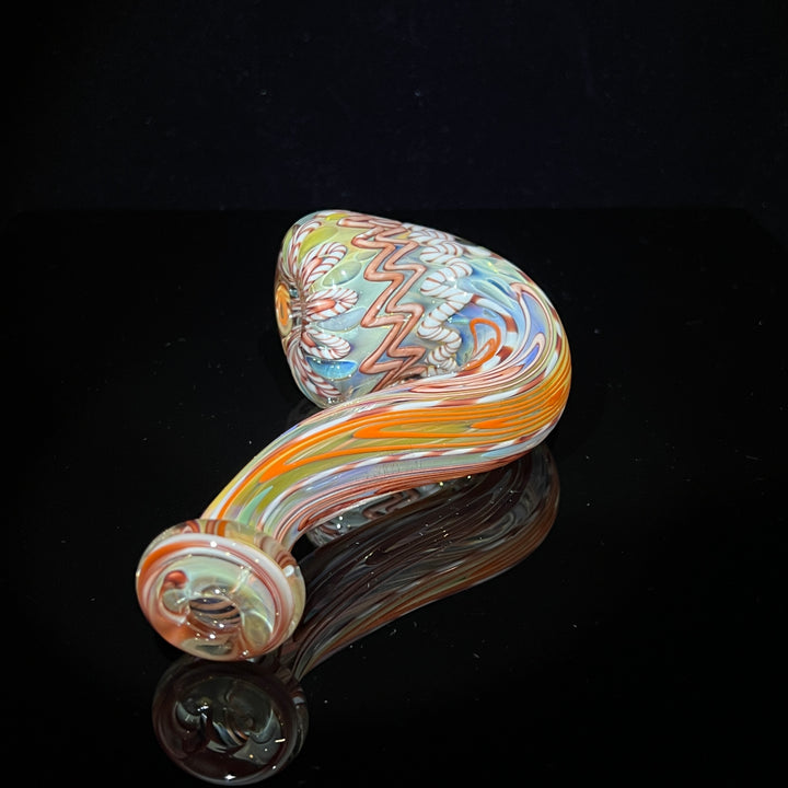Half Pounder Inside Out Sherlock 1 Glass Pipe Firekist Glass   