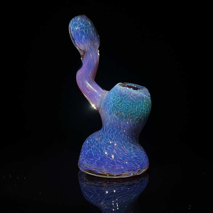 Purple Nebula Pocket Bubbler & Mood Mat Combo Water Pipe Tako Glass   
