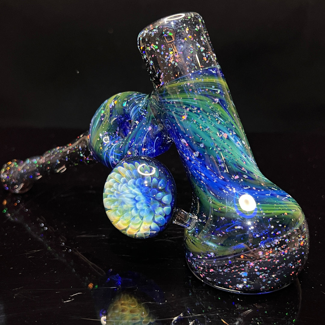 Triple Opal Spacetech Bubbler Water Pipe Boro Lyon   