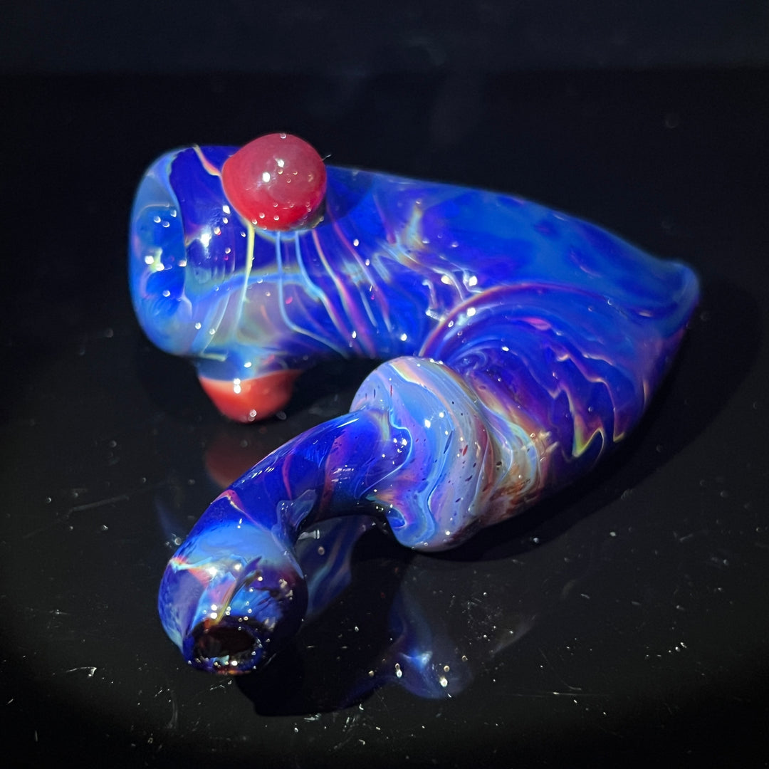 Purple Sharktooth Sherlock Pipe Glass Pipe Tyme One Glass   