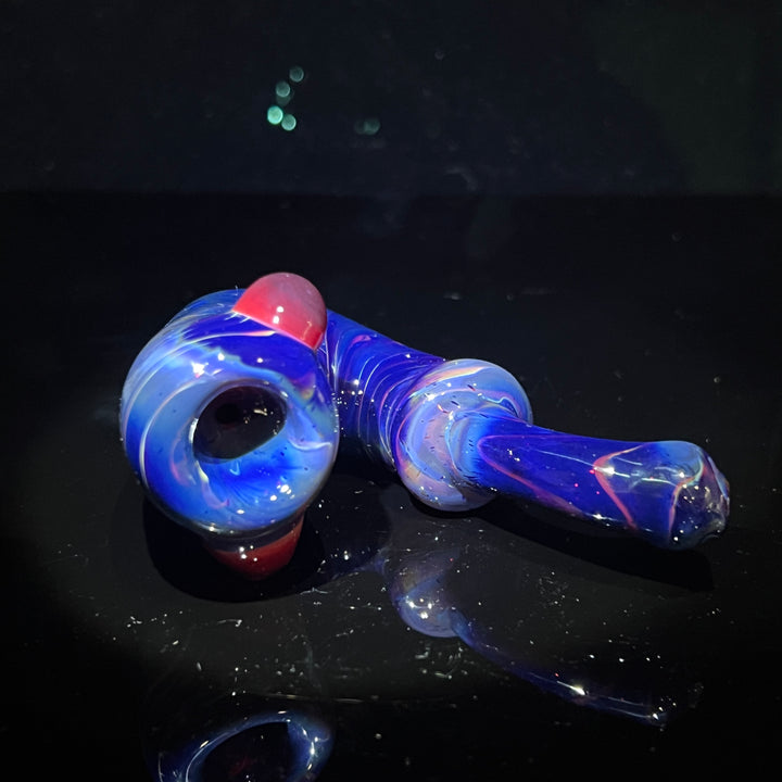 Purple Sharktooth Sherlock Pipe Glass Pipe Tyme One Glass   