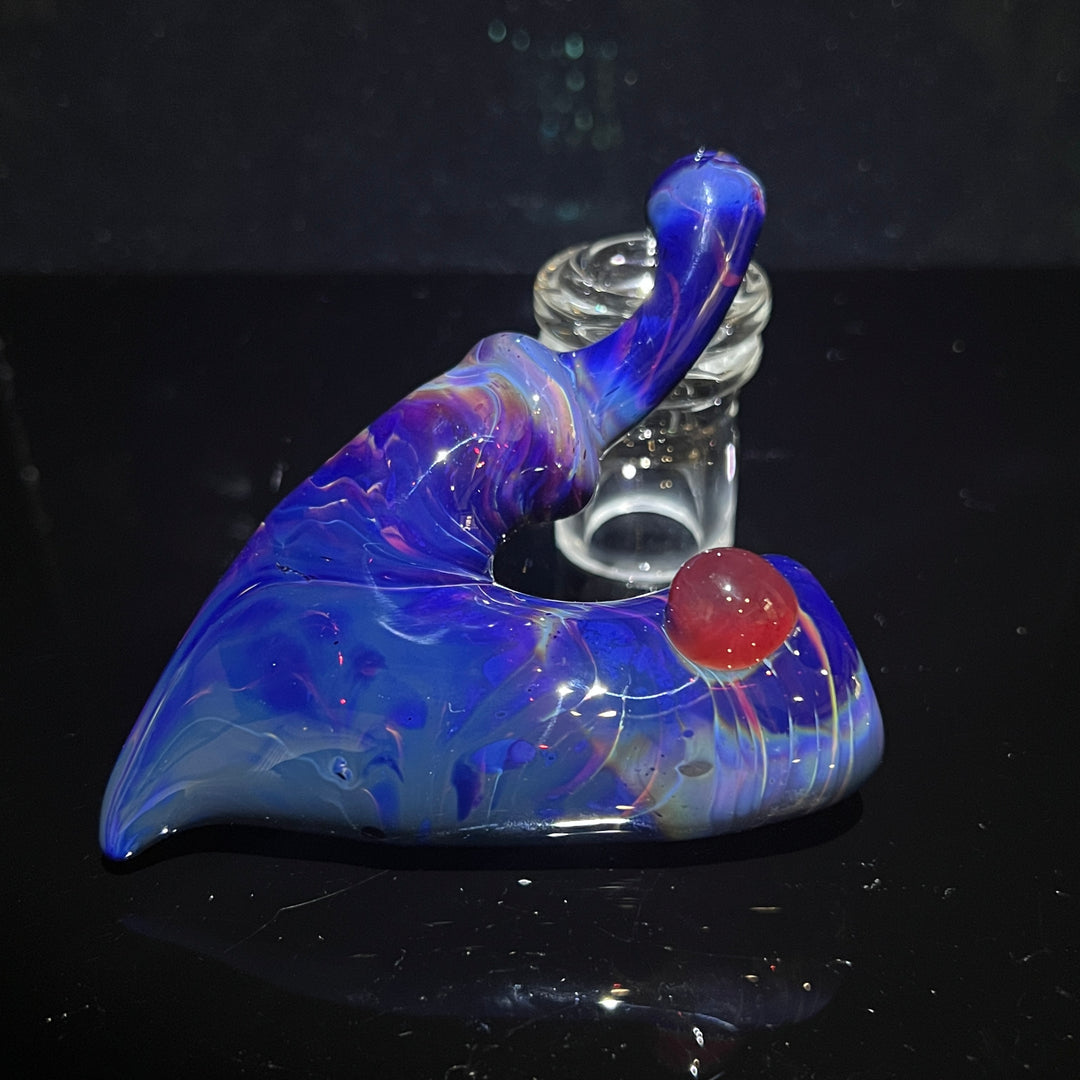 Purple Sharktooth Sherlock Pipe Glass Pipe Tyme One Glass   