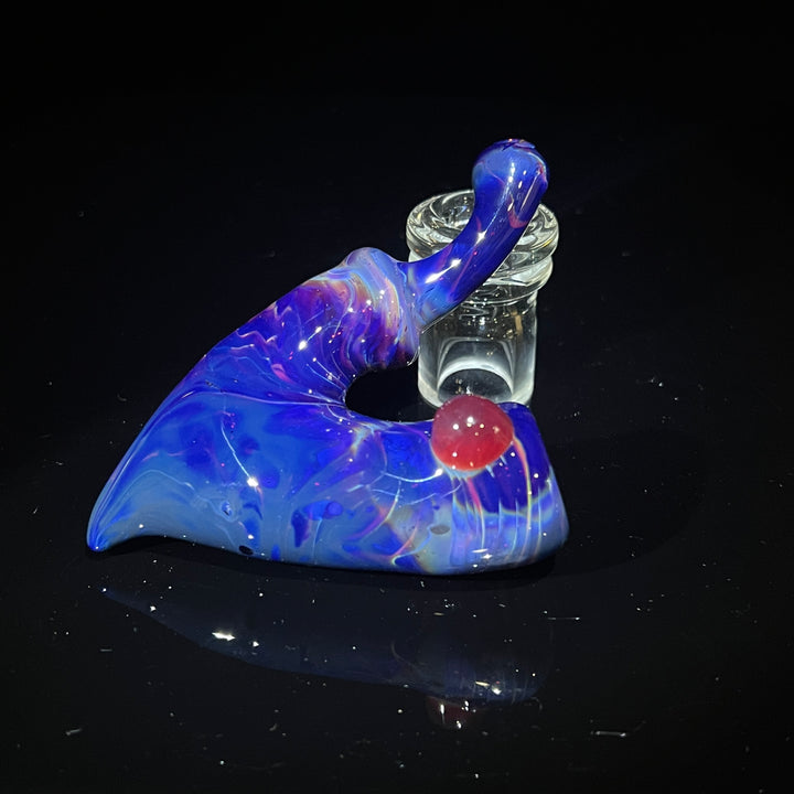 Purple Sharktooth Sherlock Pipe Glass Pipe Tyme One Glass   