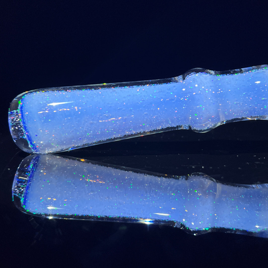 Electric Blue Crushed Opal Pipe 1 Glass Pipe Beezy Glass   