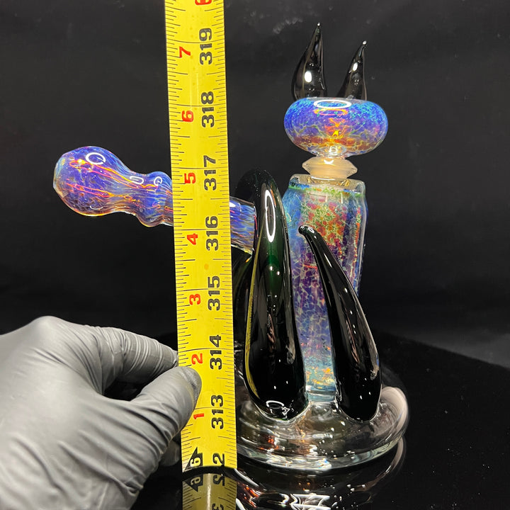 Purple Nebula Horn Rig Glass Pipe Tako Glass   
