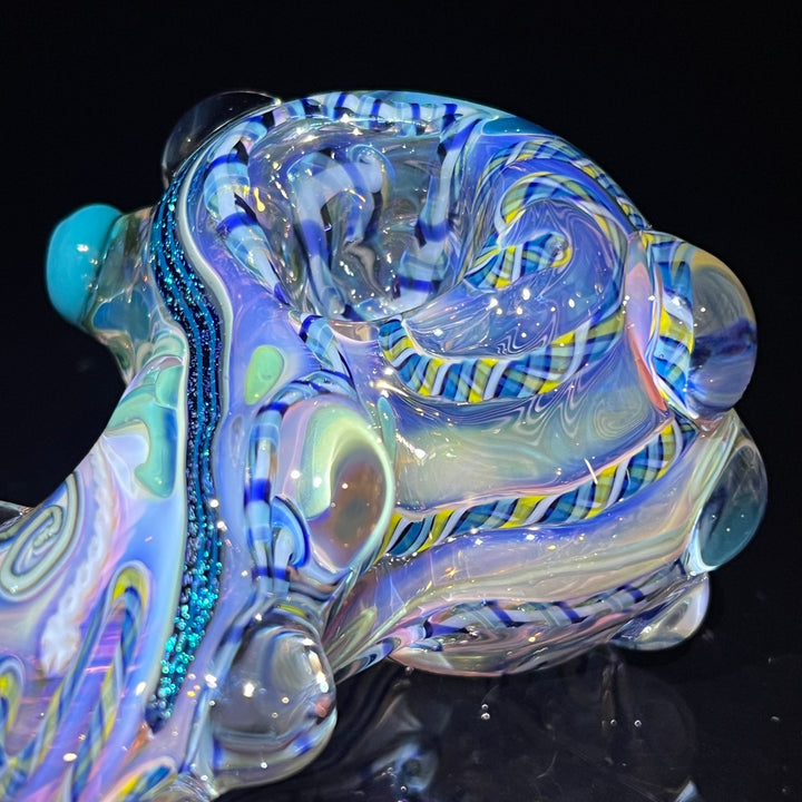 Molten Ribbon WigWag Pipe 13 Glass Pipe Molten Imagination   