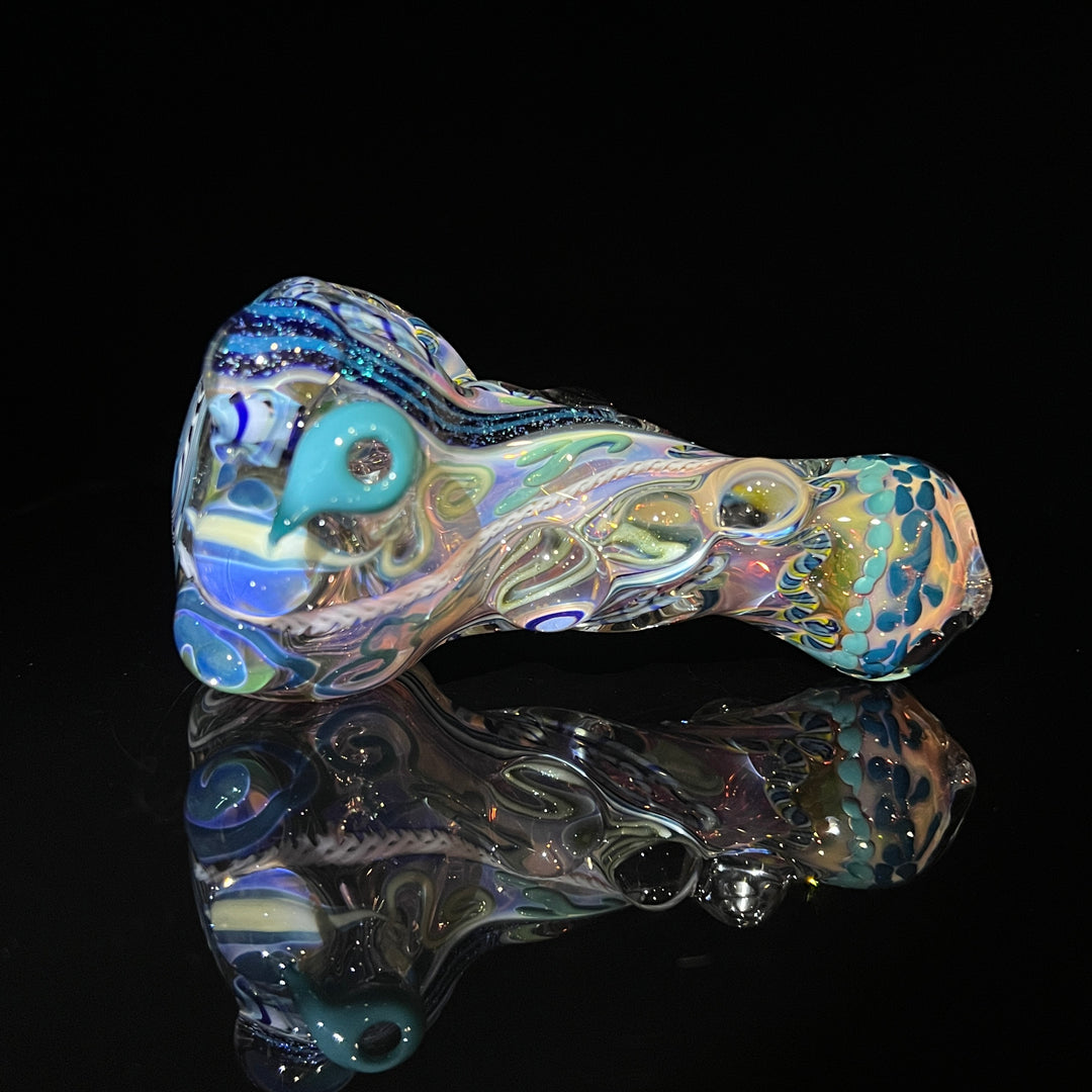 Molten Ribbon WigWag Pipe 13 Glass Pipe Molten Imagination   