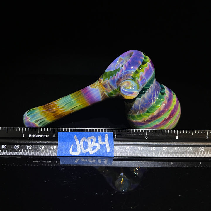 Purple Tie Dye Bubbler 4 Glass Pipe Jedi Glassworks   