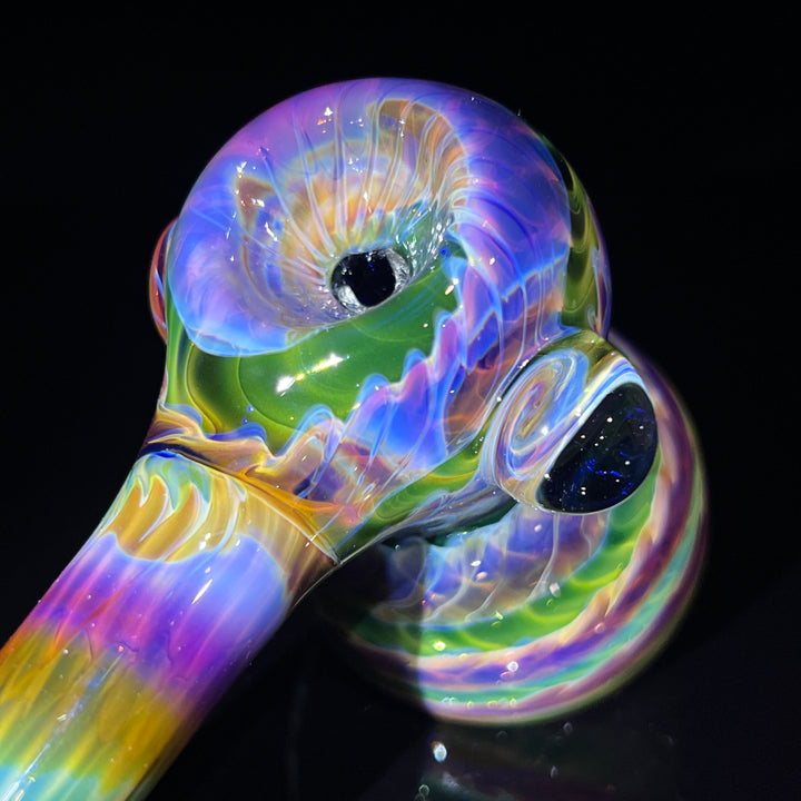 Purple Tie Dye Bubbler 4 Glass Pipe Jedi Glassworks   