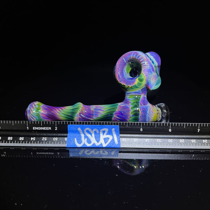 Purple Tie Dye Sidecar Bubbler 1 Glass Pipe Jedi Glassworks   