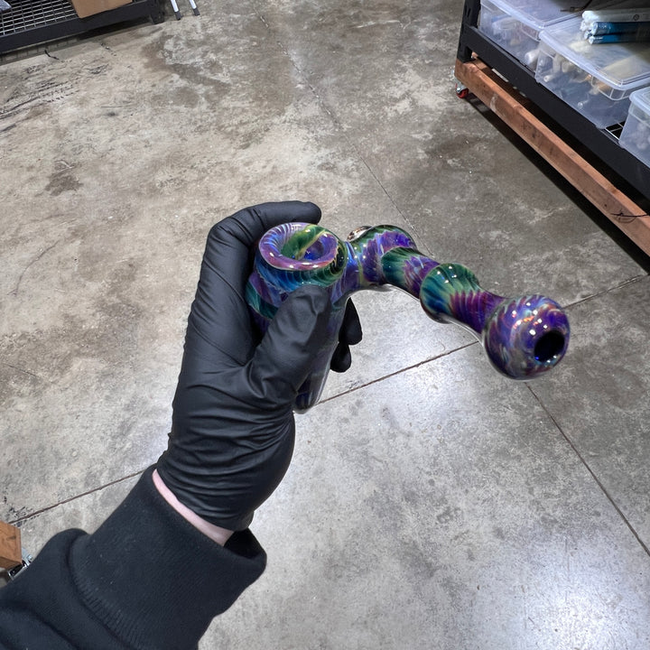 Purple Tie Dye Sidecar Bubbler 1 Glass Pipe Jedi Glassworks   