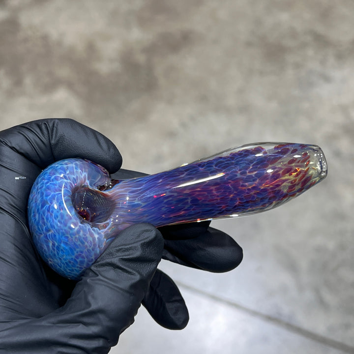Left Handed Purple Nebula Glass Pipe 1 Glass Pipe Tako Glass   