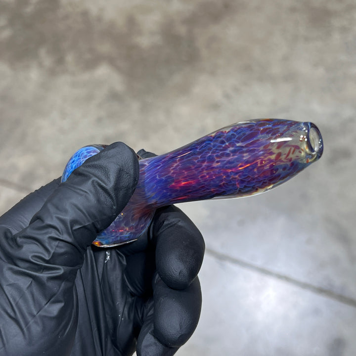 Left Handed Purple Nebula Glass Pipe 1 Glass Pipe Tako Glass   