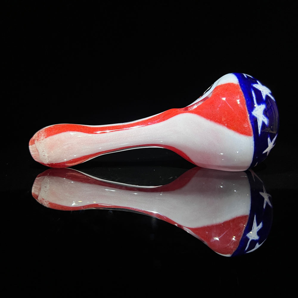American Flag Pipe 2 Glass Pipe Hoffman Glass   