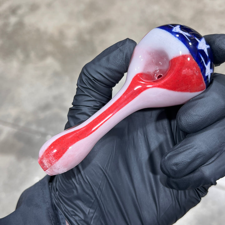 American Flag Pipe Glass Pipe Hoffman Glass   