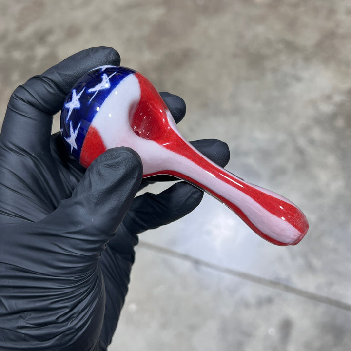 American Flag Pipe Glass Pipe Hoffman Glass   