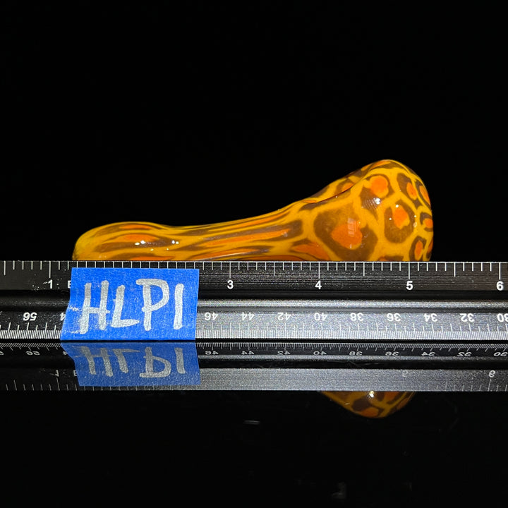 Leopard Print Pipe Glass Pipe Hoffman Glass   