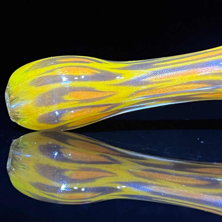 Leopard Print Pipe Glass Pipe Hoffman Glass   