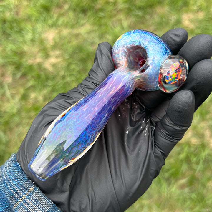 Purple Nebula Disk Opal Pipe 1 Glass Pipe Tako Glass   