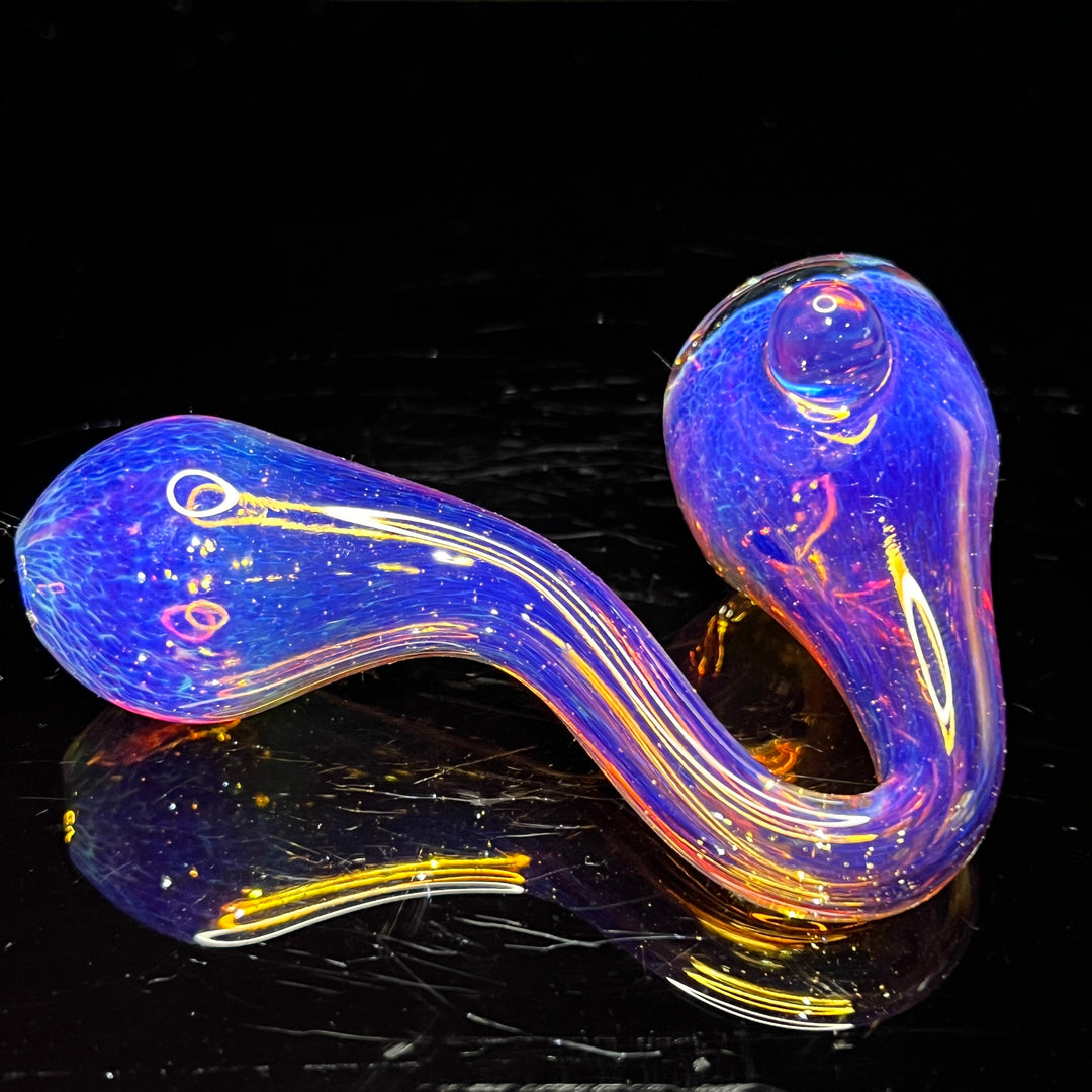 Infrared Purple Explosion Sherlock Pipe Glass Pipe Revlock   