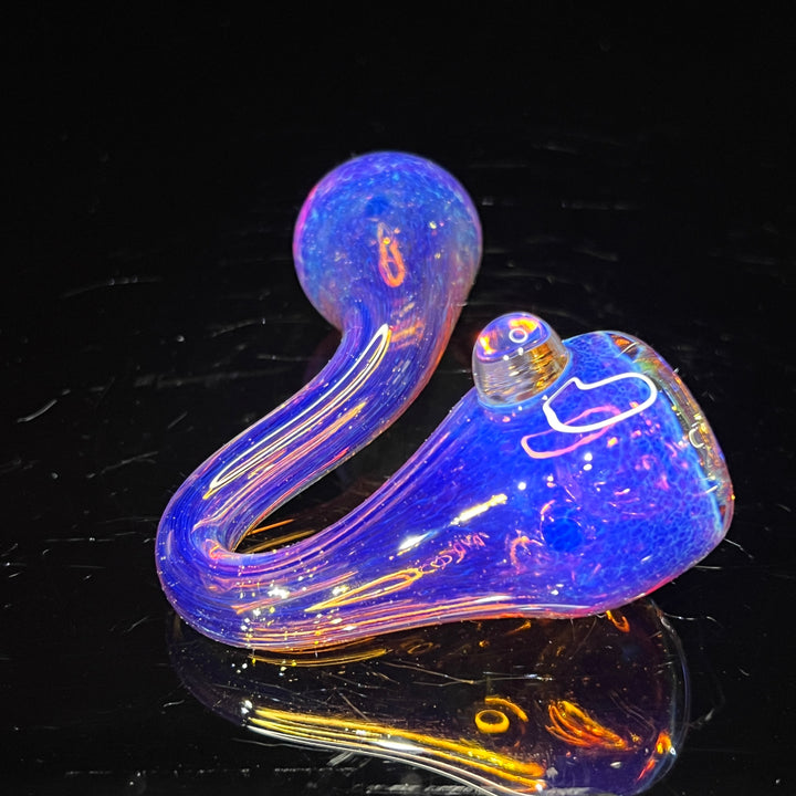 Infrared Purple Explosion Sherlock Pipe Glass Pipe Revlock   