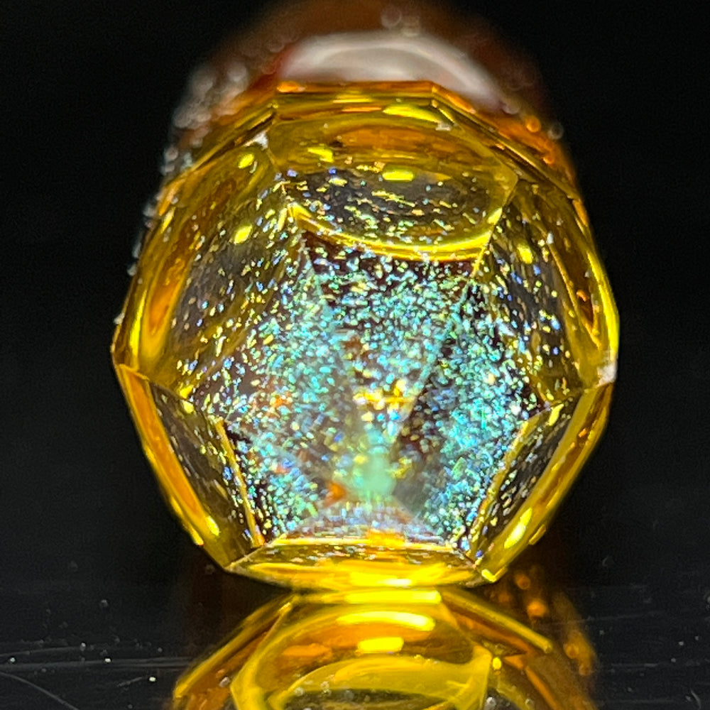Golden Crystal Glass Pipe Glass Pipe Hillside Glass   
