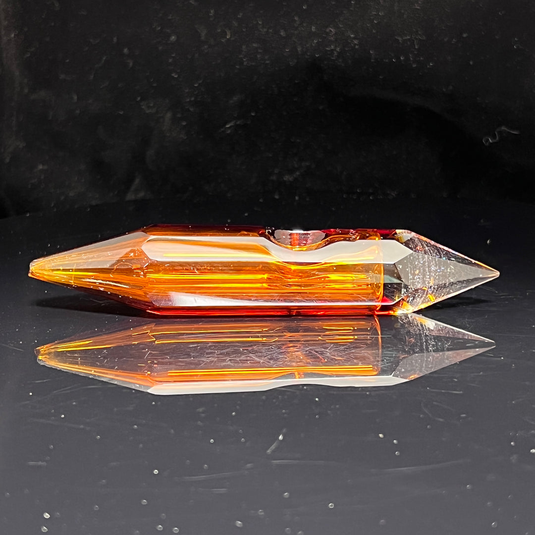 Amber Crystal Glass Pipe Glass Pipe TG   