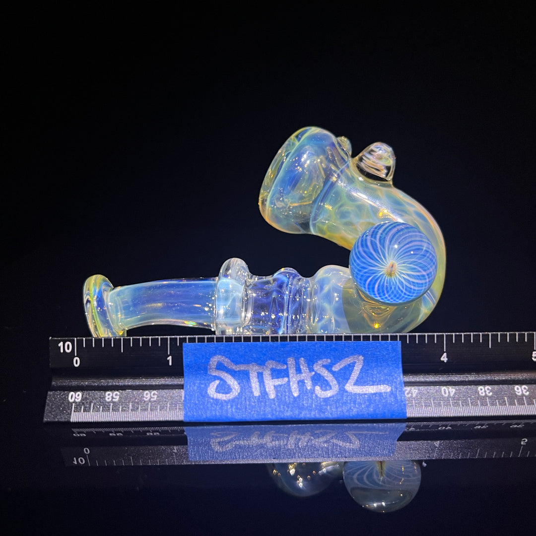 Honeycomb Sherlock Glass Pipe STF Glass   