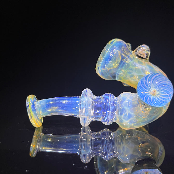 Honeycomb Sherlock Glass Pipe STF Glass   