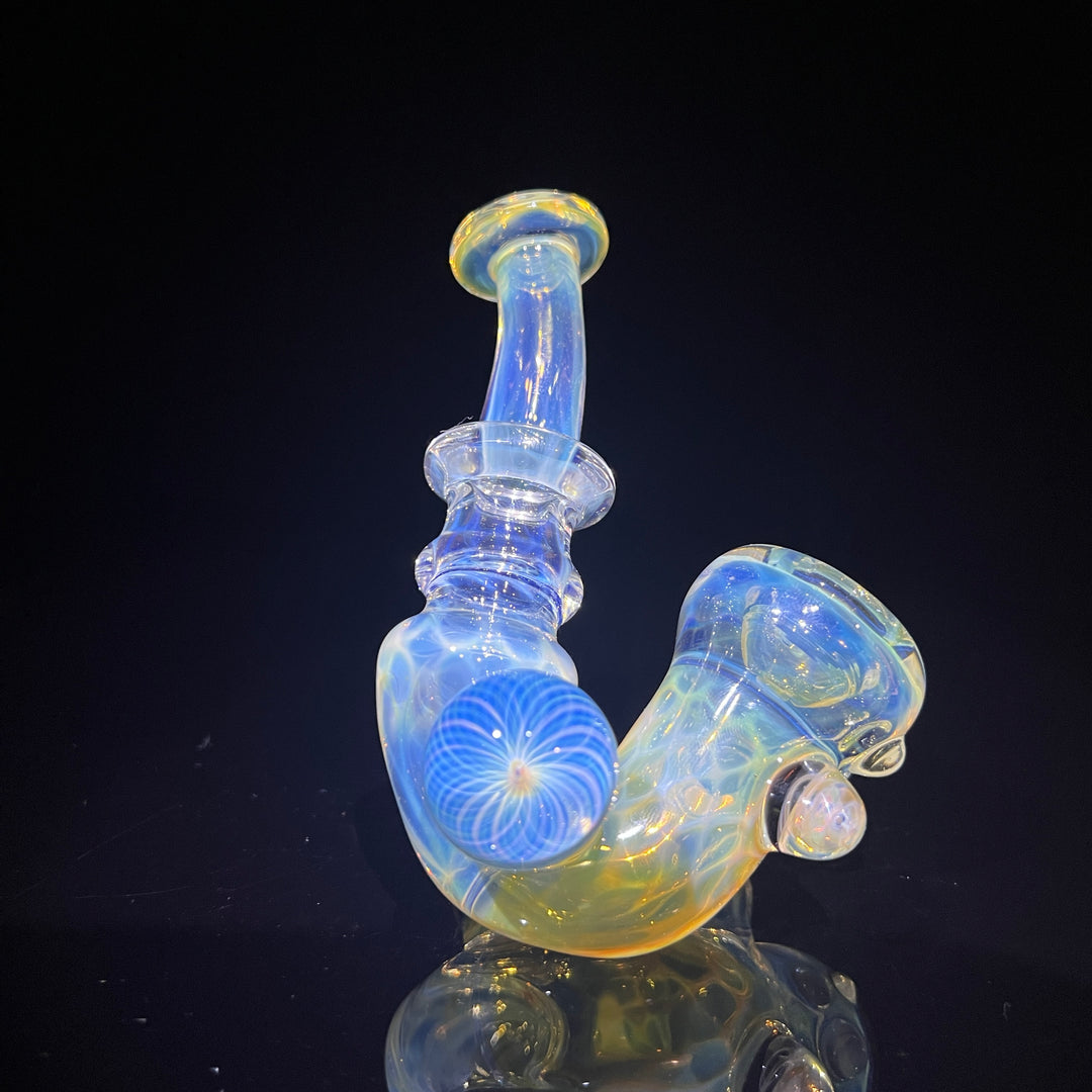 Honeycomb Sherlock Glass Pipe STF Glass   