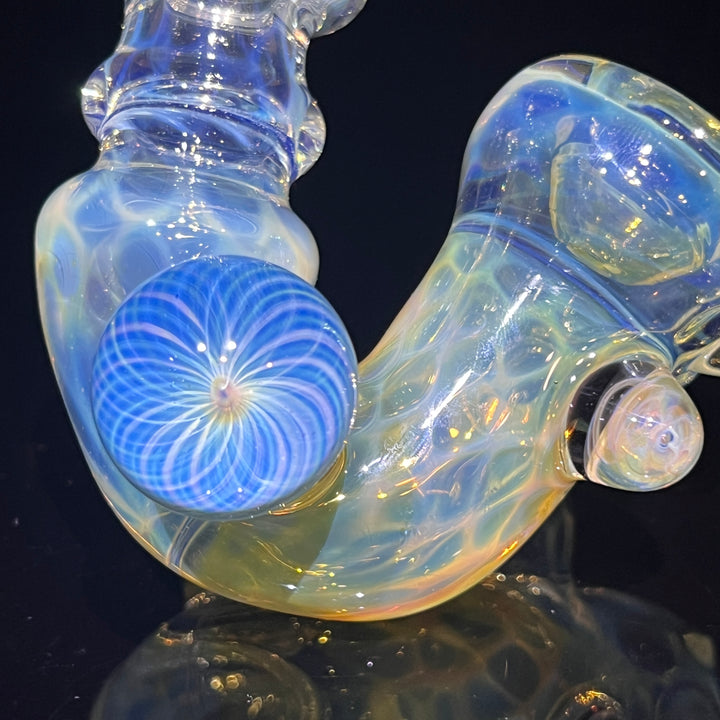 Honeycomb Sherlock Glass Pipe STF Glass   