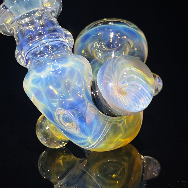 Honeycomb Sherlock Glass Pipe STF Glass   