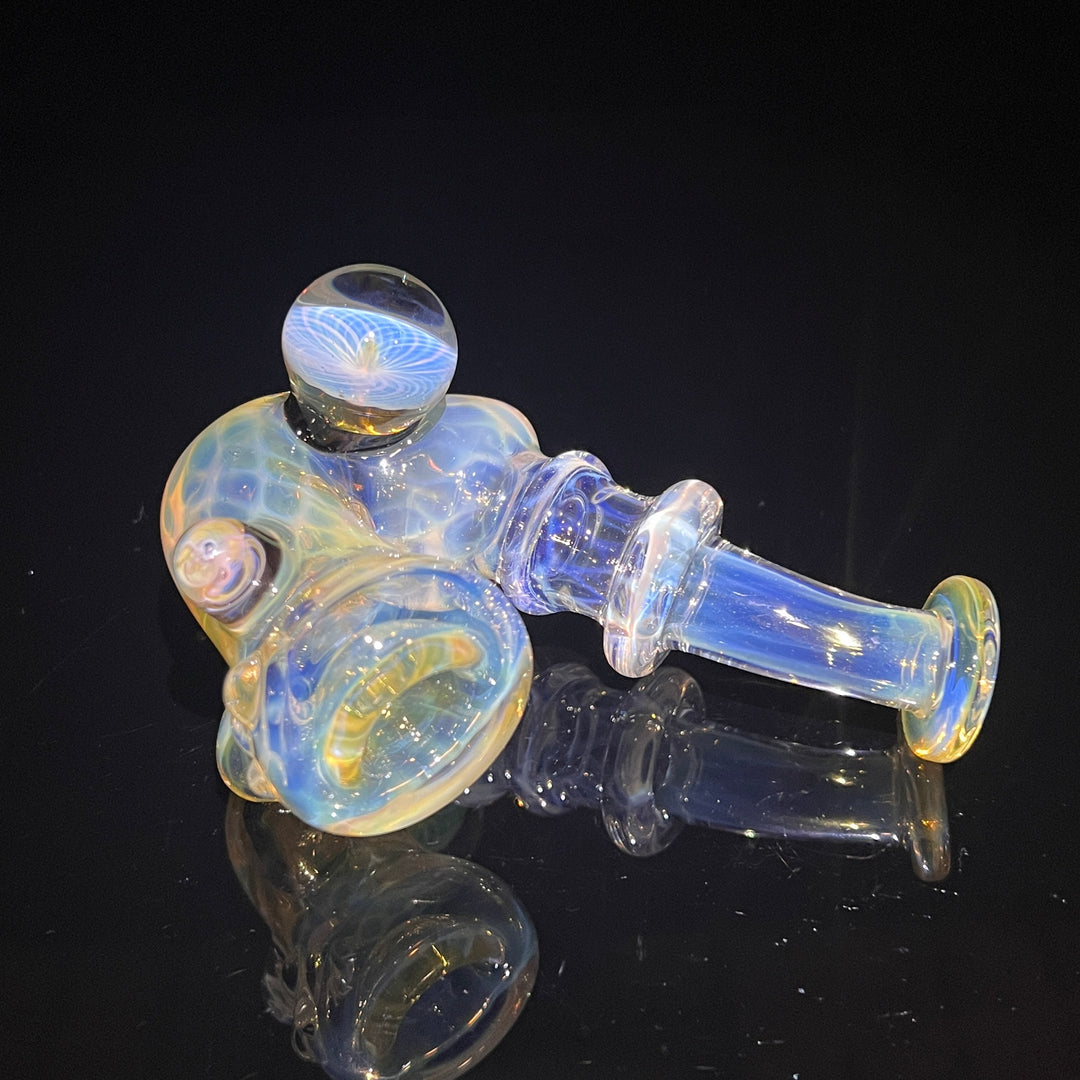 Honeycomb Sherlock Glass Pipe STF Glass   