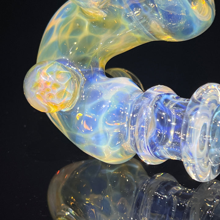 Honeycomb Sherlock Glass Pipe STF Glass   