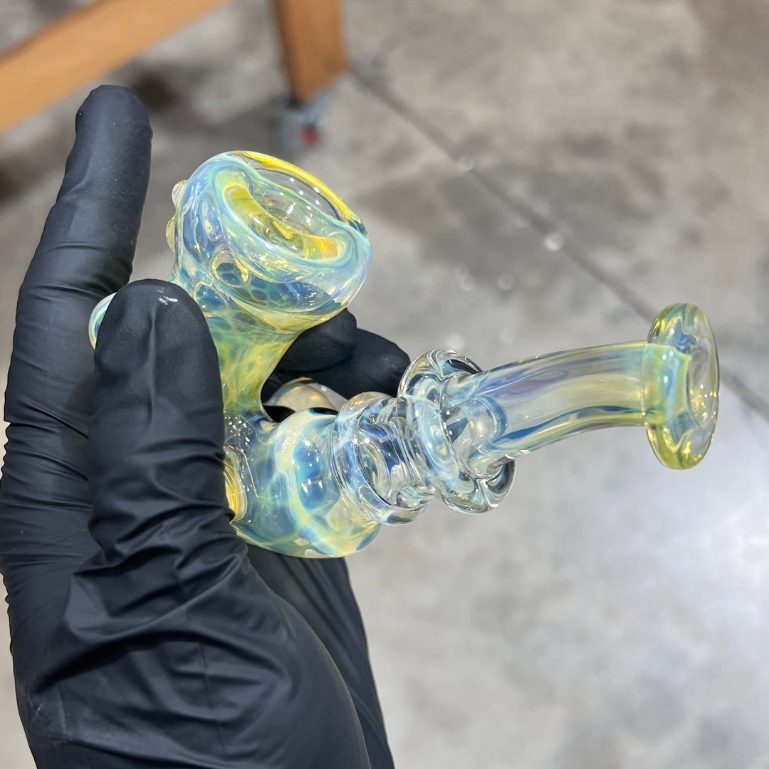 Honeycomb Sherlock Glass Pipe STF Glass   