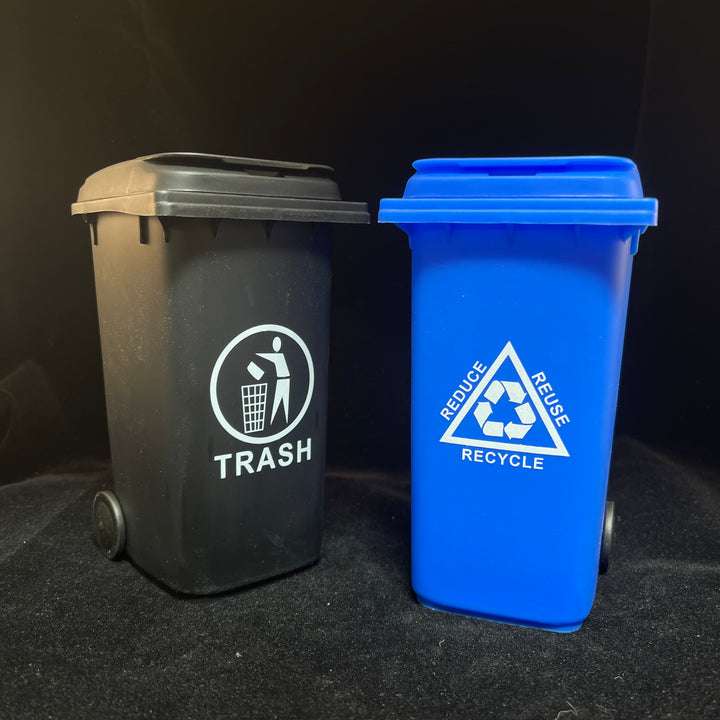 Mini Trash/Recycling Desktop Bin Cleaning Supplies Fresh Glass Co   