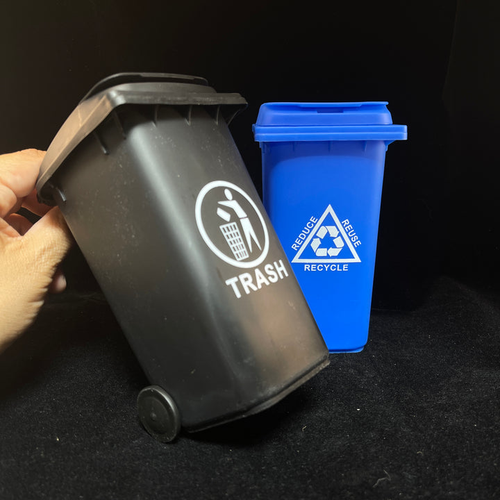 Mini Trash/Recycling Desktop Bin Cleaning Supplies Fresh Glass Co   