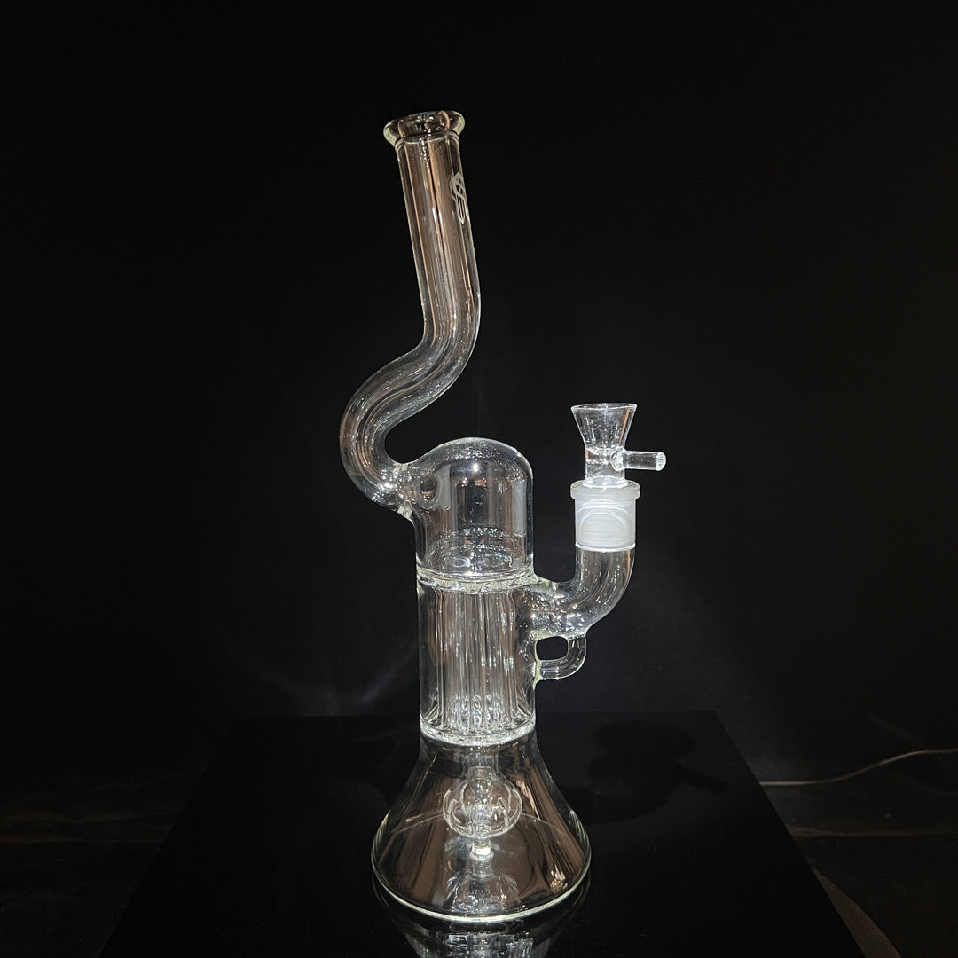 12" Pillar Beaker Bong 18 mm Glass Pipe TG   