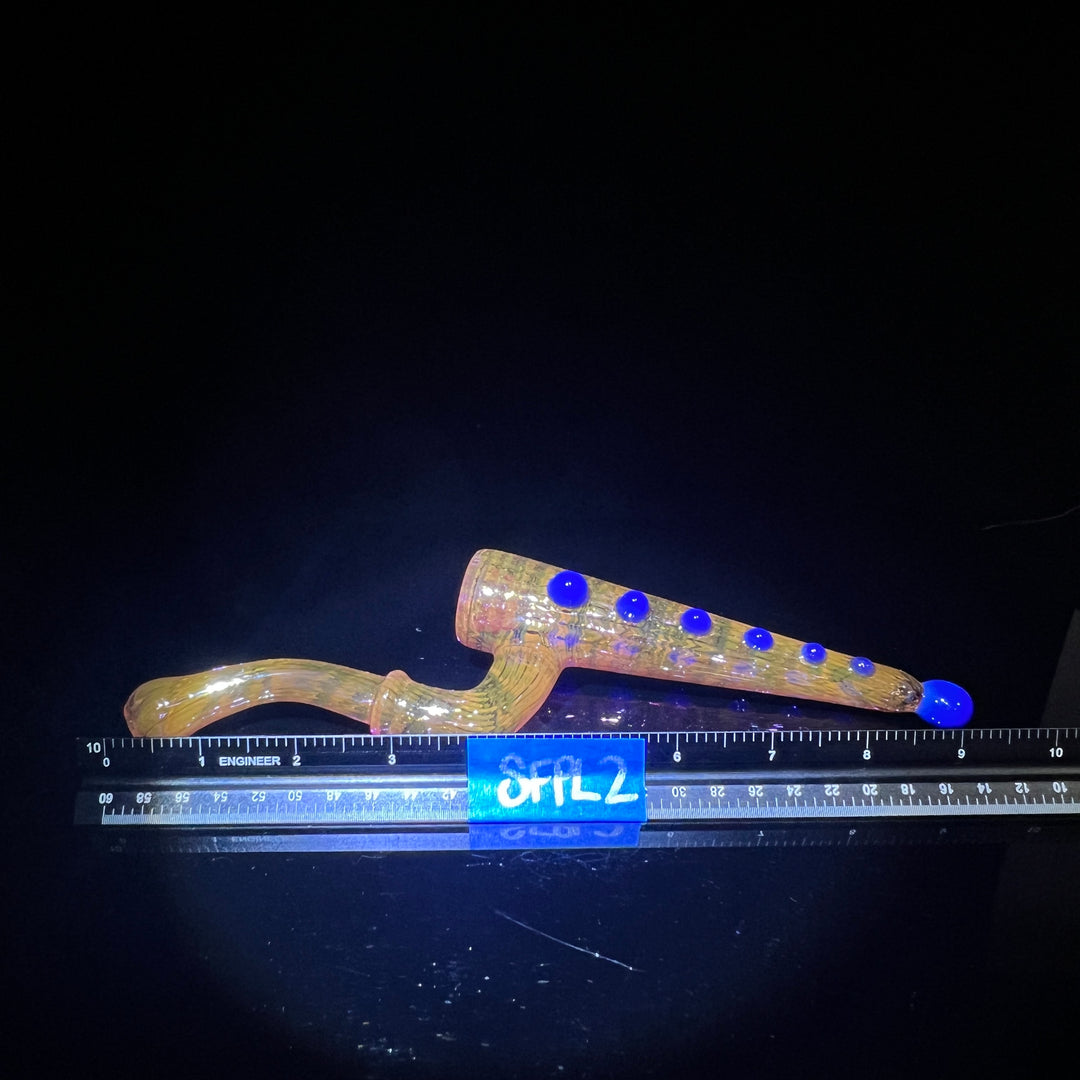 Fumed Point Lock Glass Pipe Sweet Feet   