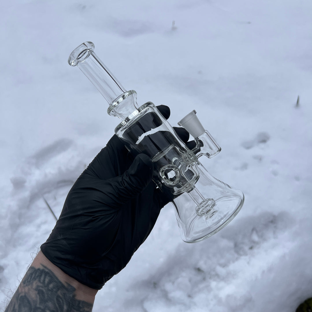 Clear Fab Hanger Water Pipe Evan Chait Glassworks   