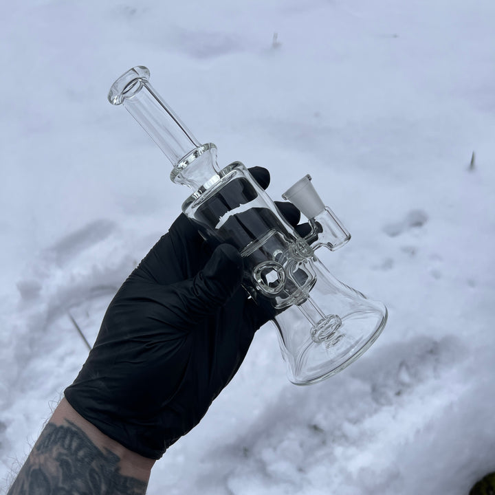 Clear Fab Hanger Water Pipe Evan Chait Glassworks   