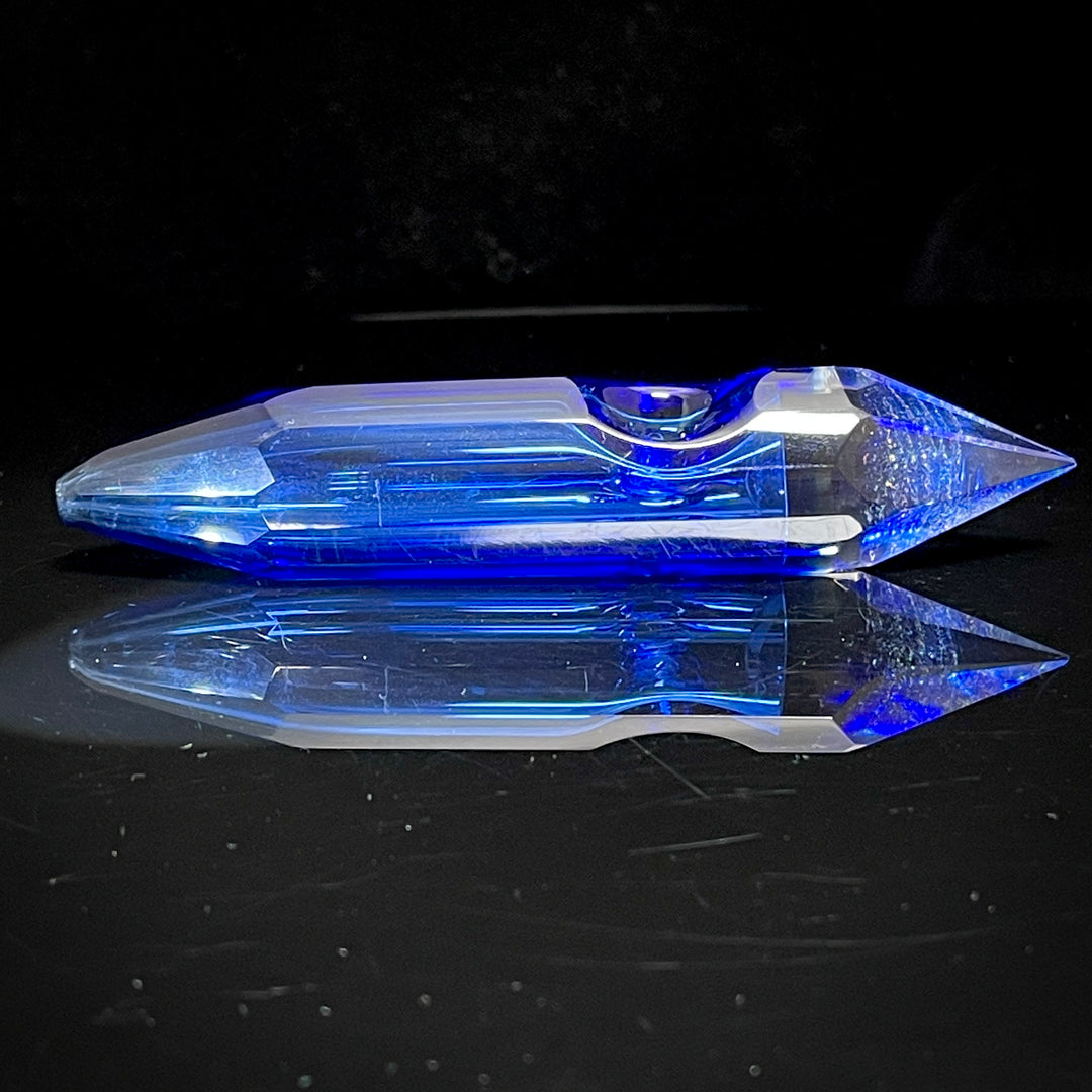 Blue Crystal Glass Pipe Glass Pipe TG   